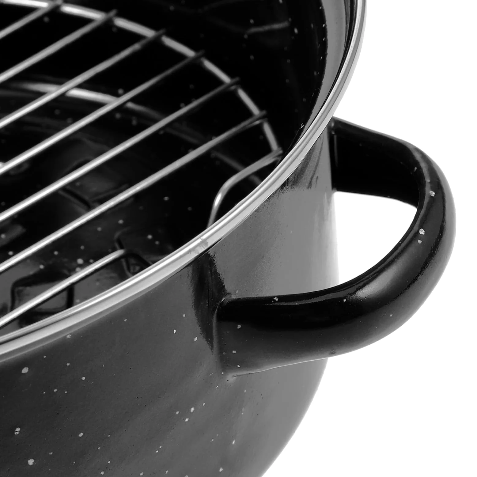 Olla Enameled Para Asar Tapa Doble Asa Resistente Altas Temperaturas