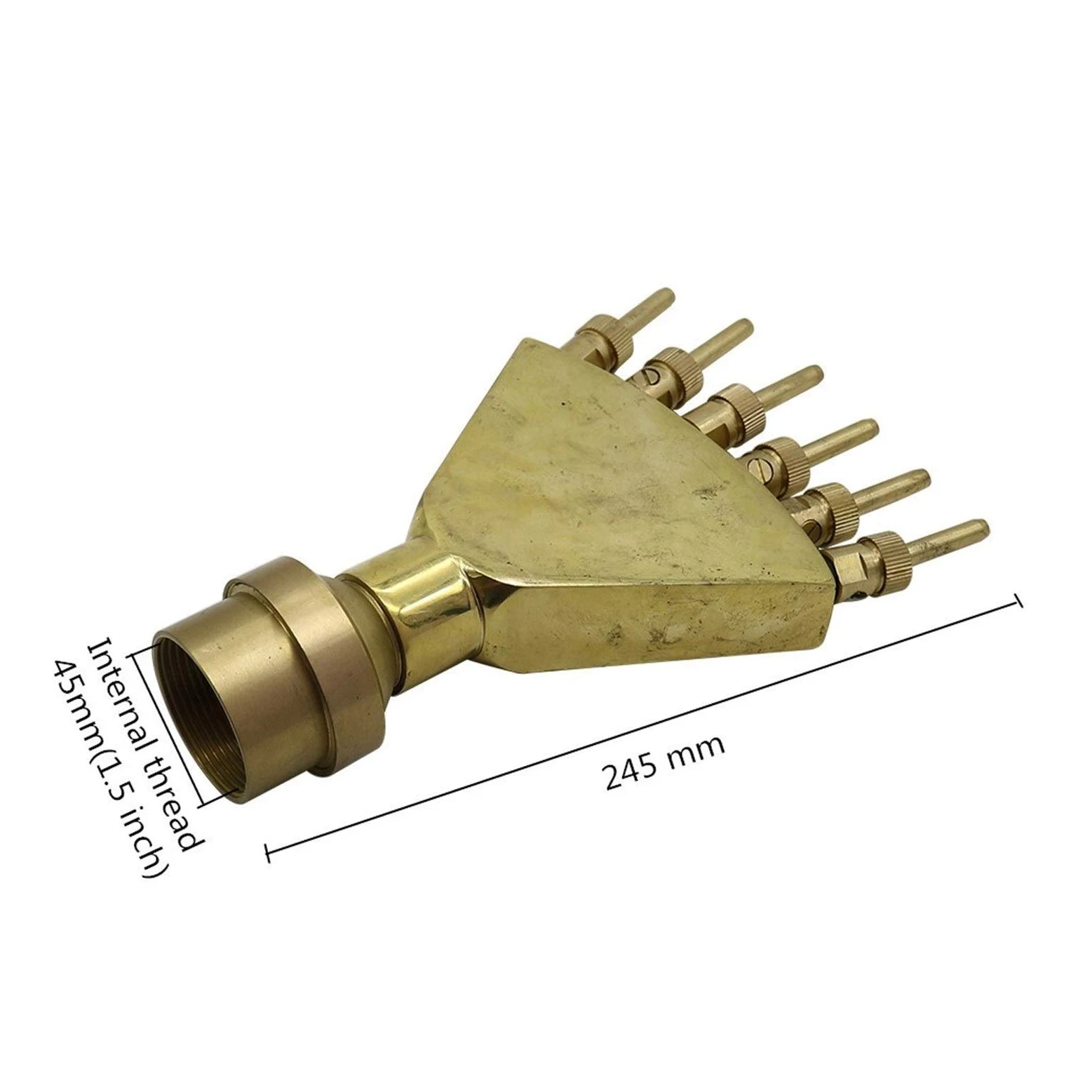 Boquilla de Fuente, aspersor de jardín, 1 aspersor difusor Ajustable en Forma de Cola de Fénix de 1,5 Pulgadas, aspersor for Fuente de Estanque de Paisaje de jardín