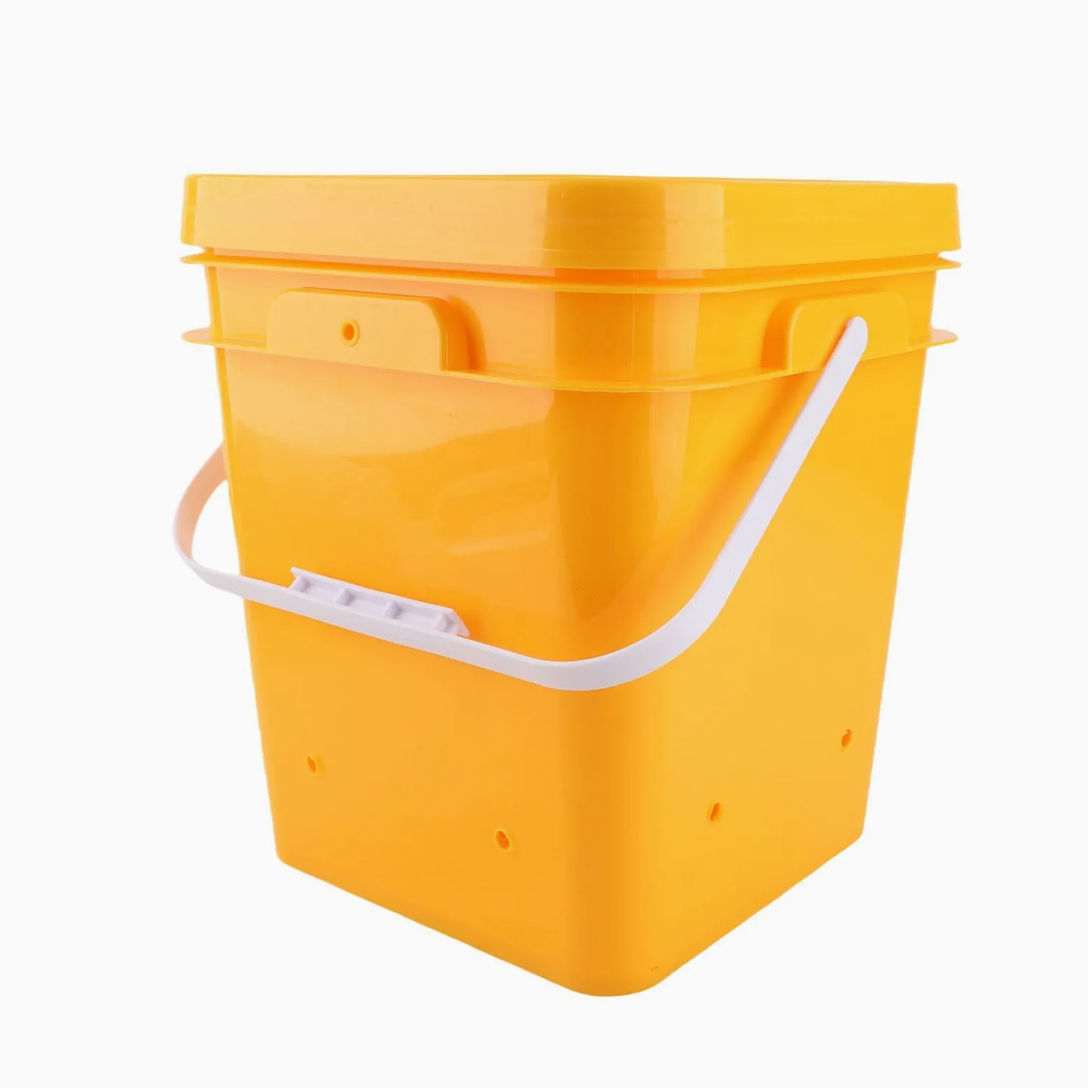 Generic Comedero de Agua para Aves de Corral con Llenado Automático de 12L y Vasos para Beber, Equipo Limpio y Práctico para Propietarios de Pollos (Cubo + Tazón Azul Grande + Tornillos Negros)