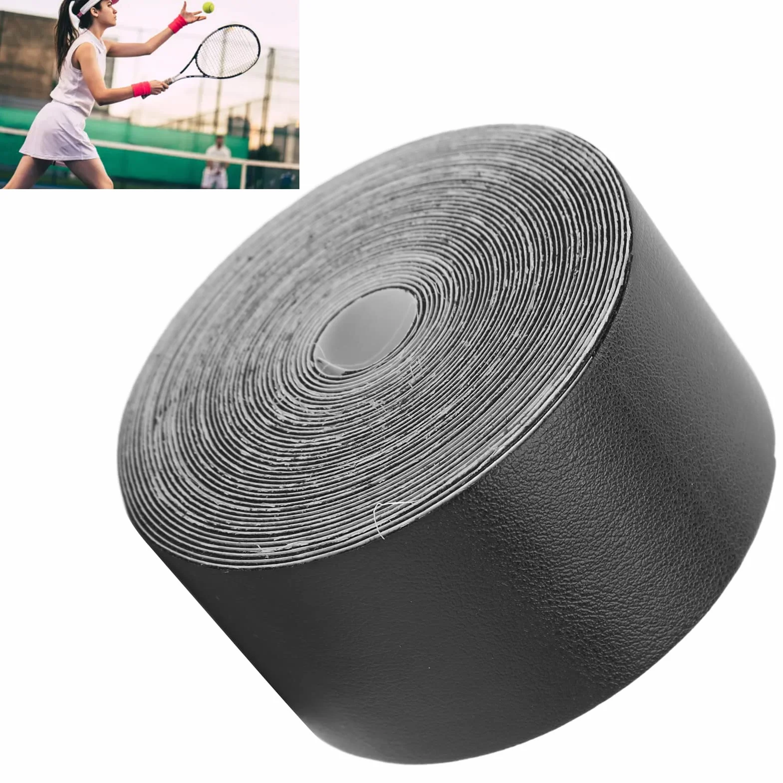 VGEBY Cinta de Protección de Raqueta, Protector de Cabeza de Raqueta de Tenis Squash Ensanchado