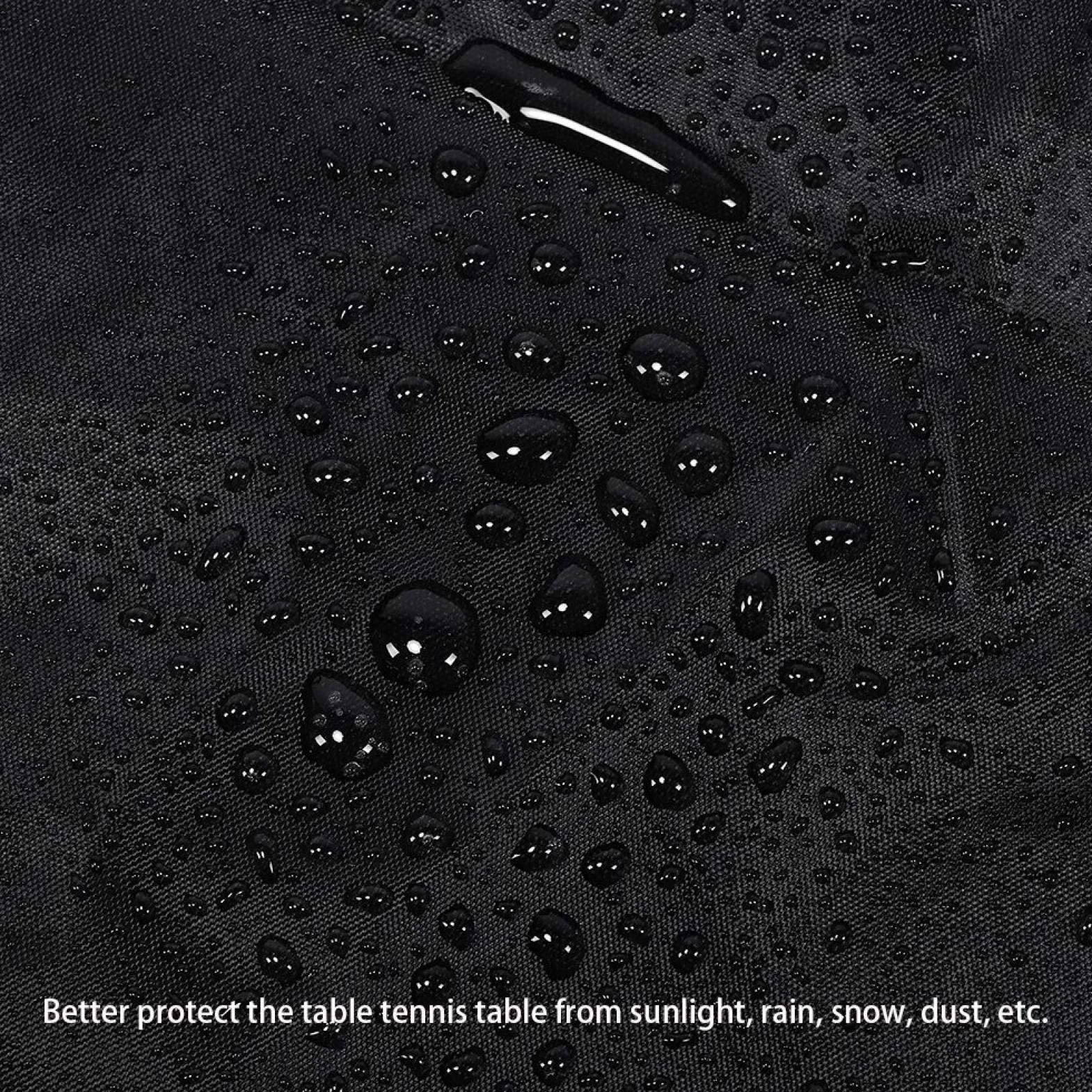 Cubierta de Mesa de Tenis Impermeable 280x153x73cm Negro