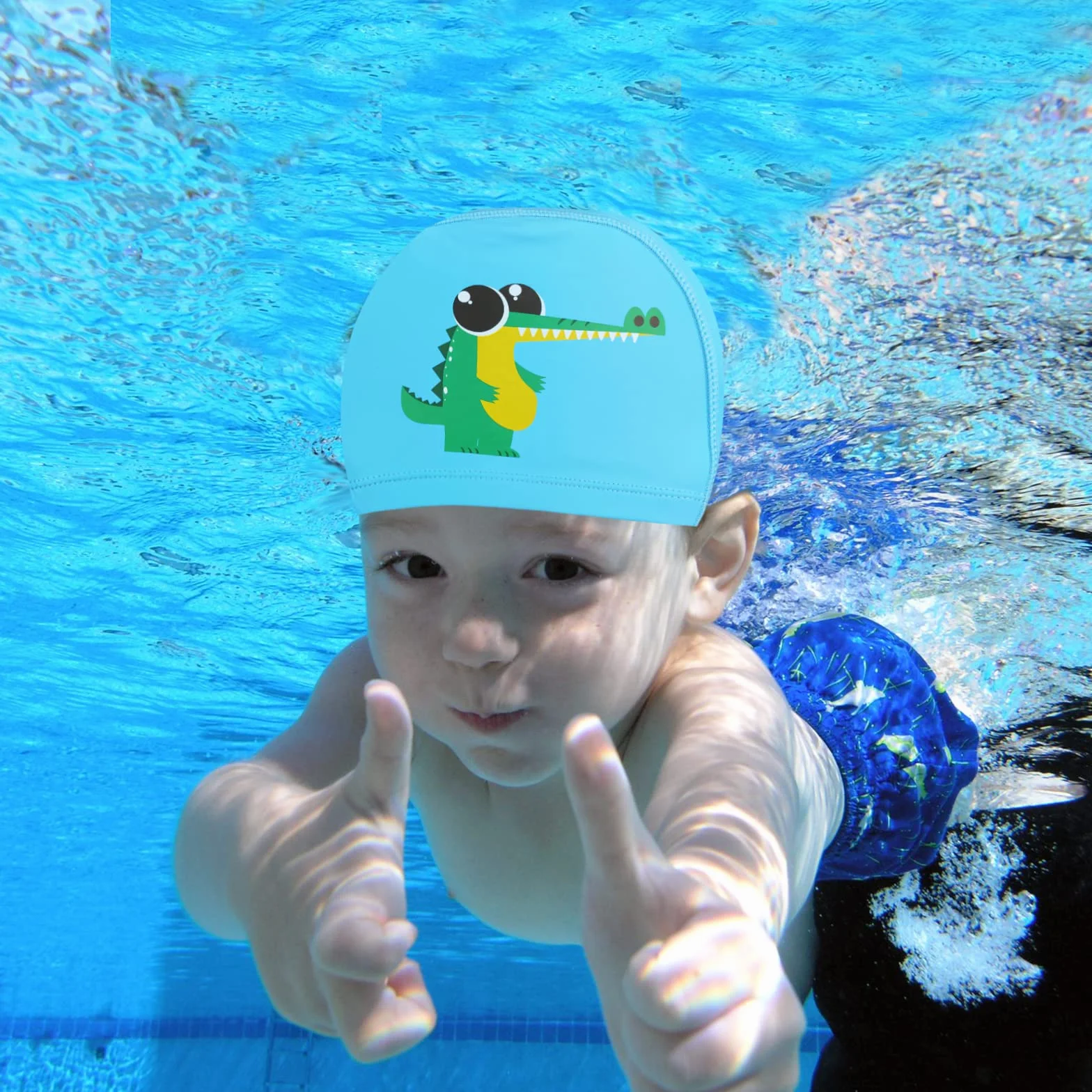Gorros Natación Niños 2 Unidades - Gorro Piscina Baño 4-10 Años