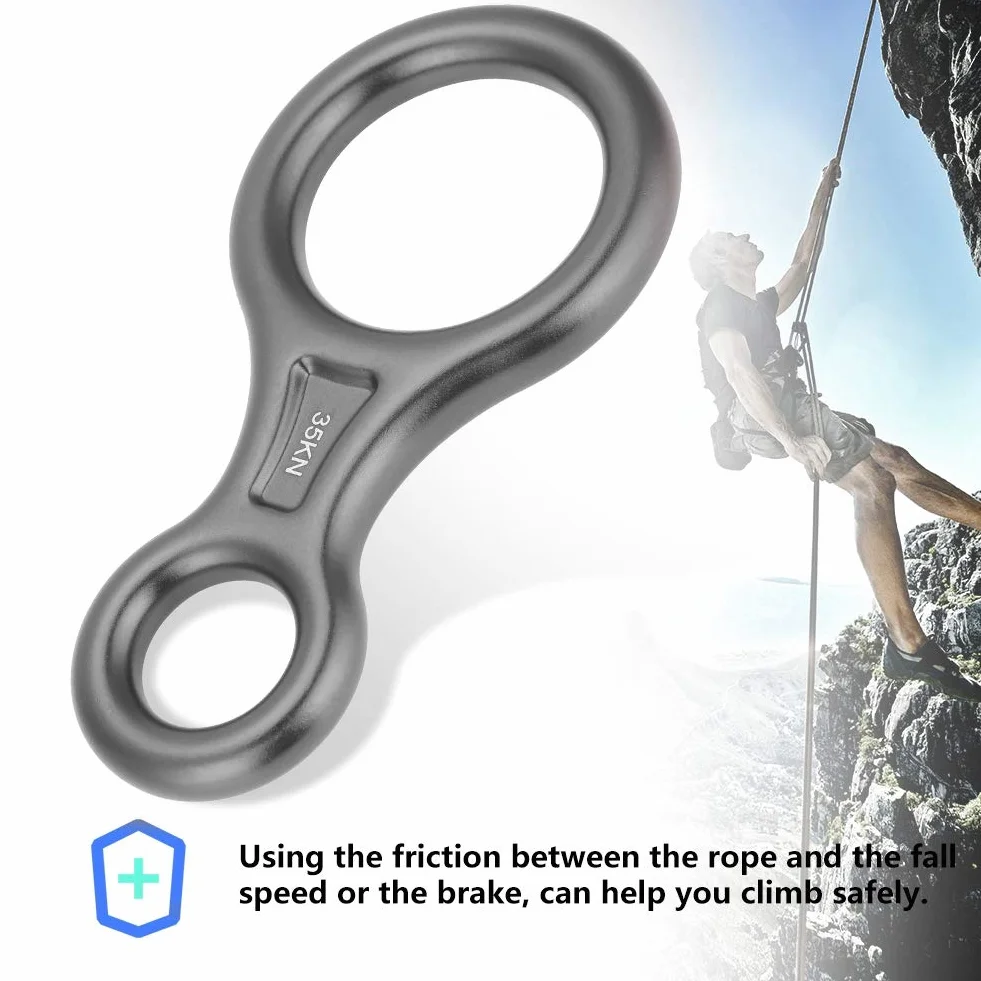 Anillo de Escalada 35KN Figura de Trabajo Pesado Equipo de Rápel