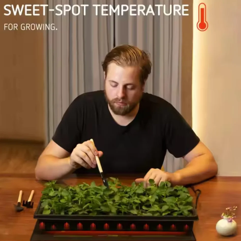 Manta Térmica para Invernaderos y Germinación de Semillas - Calefacción Constante, IP67 Resistente al Agua, S/M/L/XL/XXL, Opciones con Controlador de Temperatura