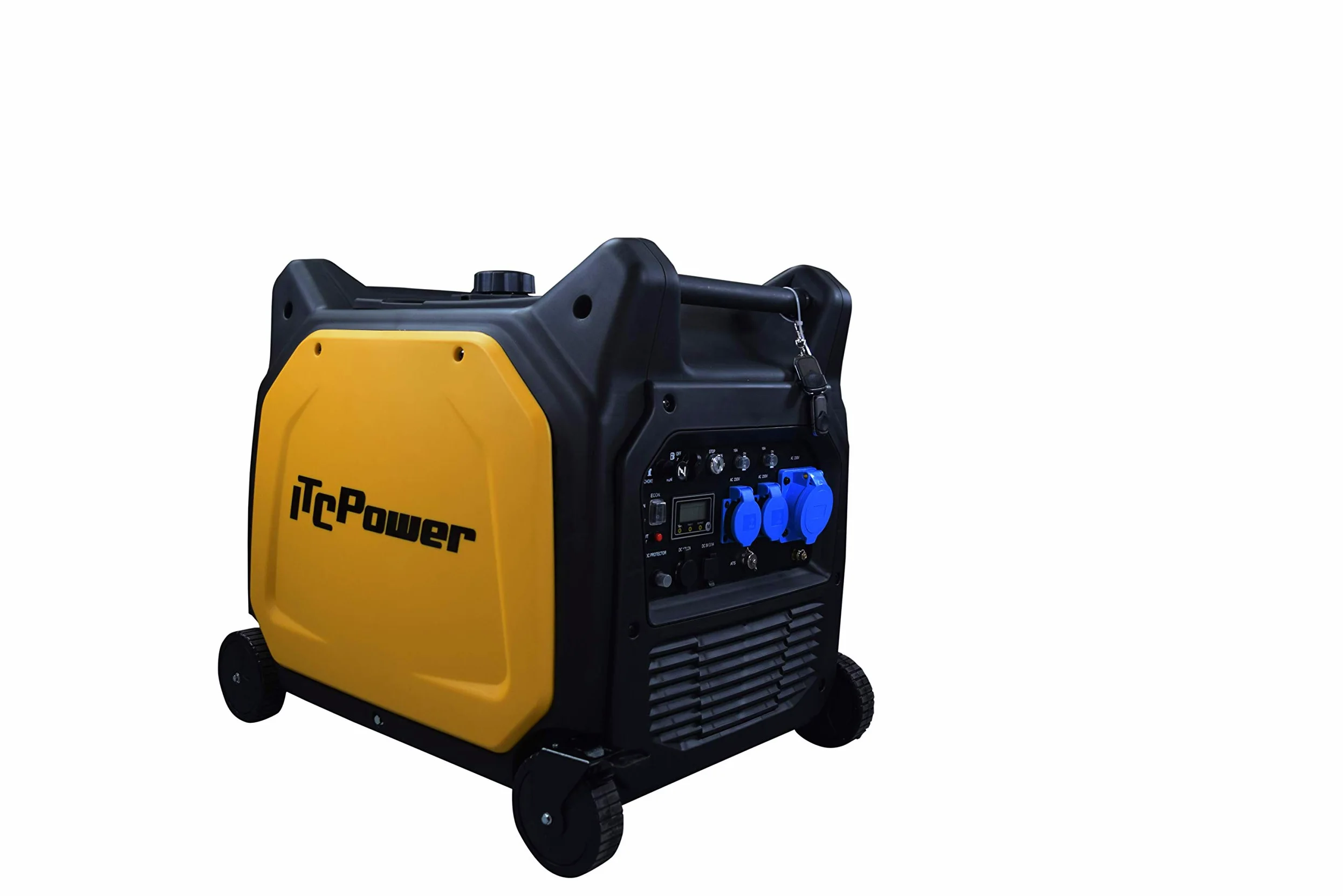 ITCPower Generador Inverter Gasolina 6500W Silencioso Profesional 230V - Generador Eléctrico con Arranque Eléctrico Compatible ATS para Emergencias - Generador Potente Seguro Electrónica