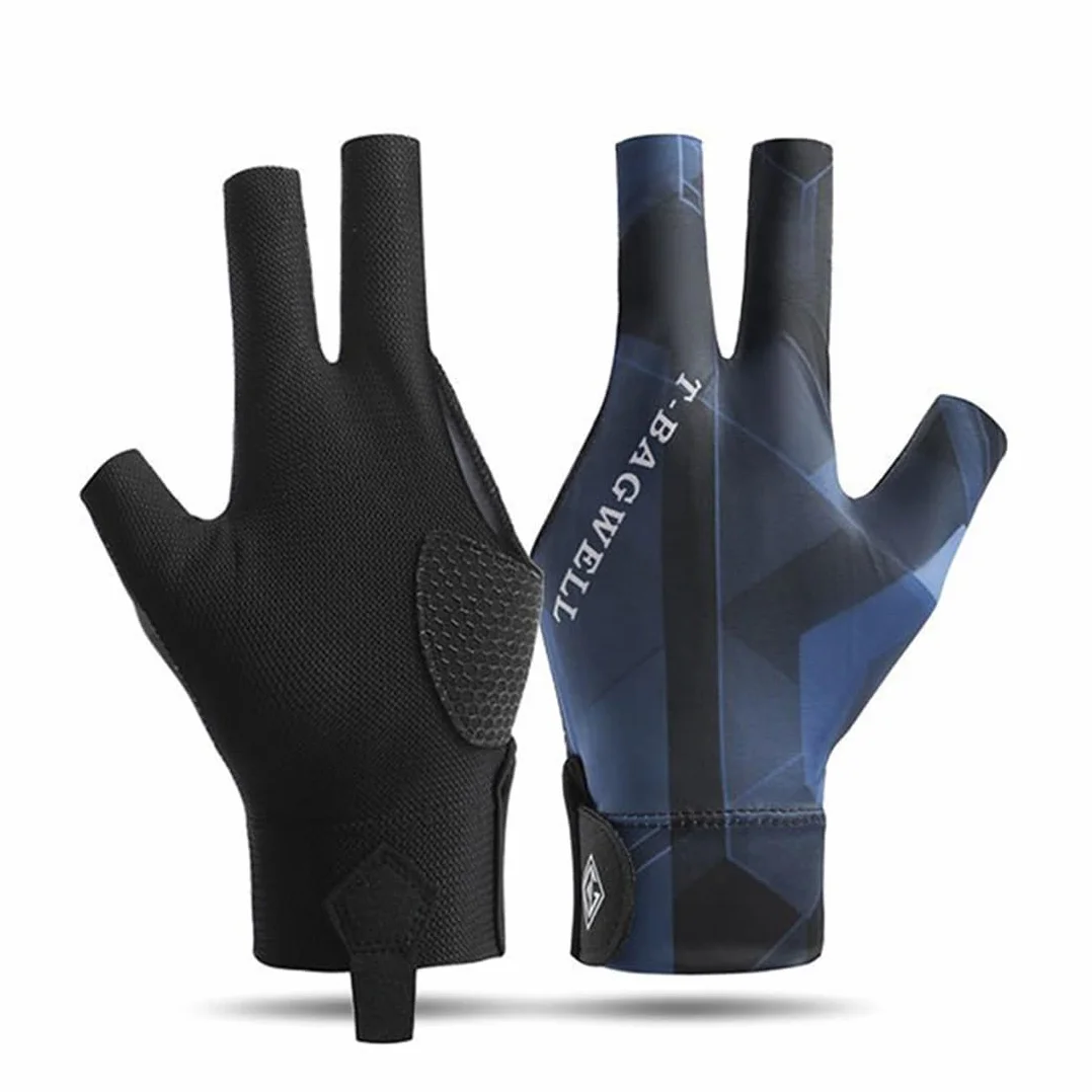 Guante De Billar Snooker 3 Dedos Ajustable Transpirable Antideslizante Mano Izquierda Accesorio