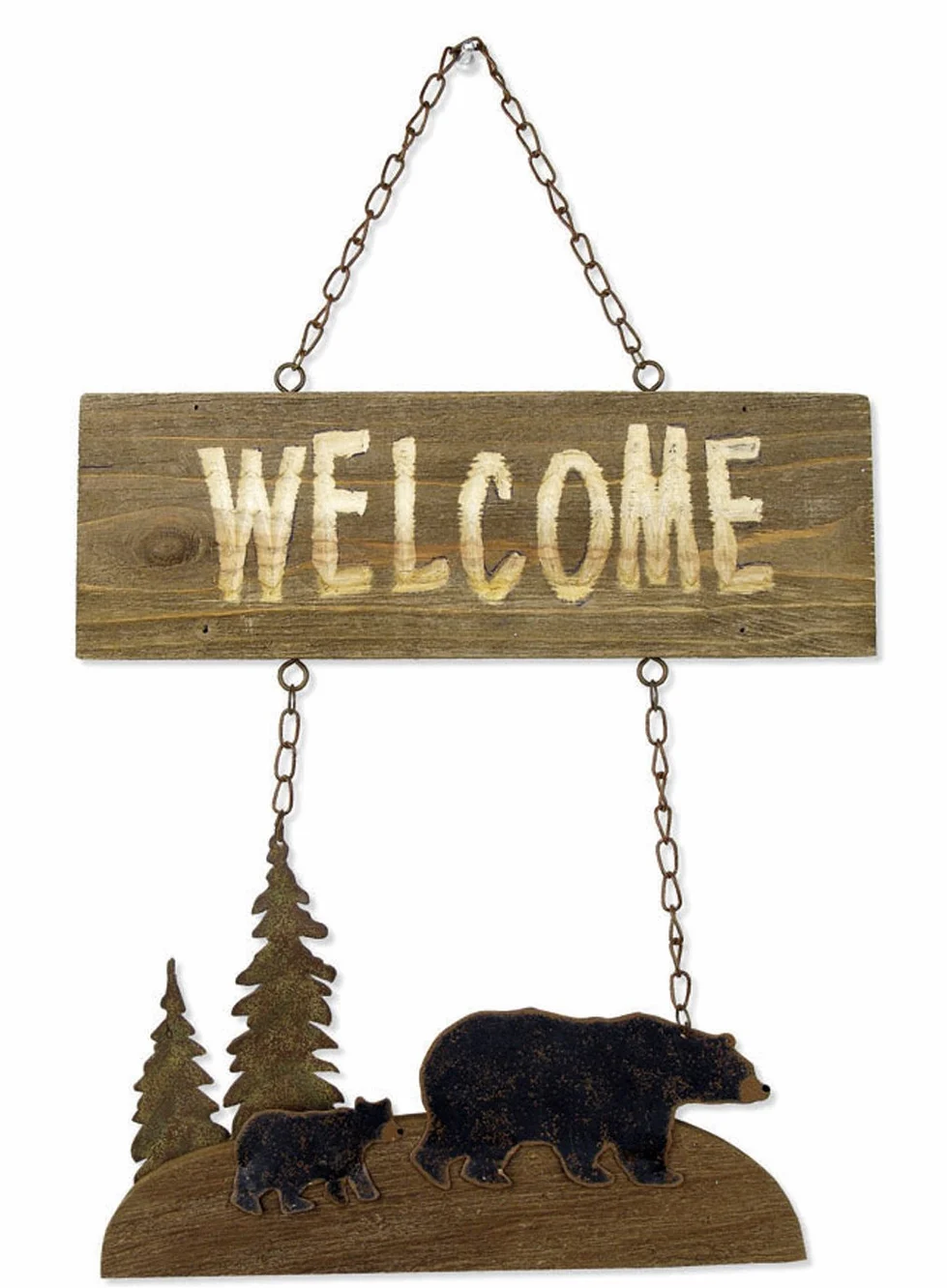 Sunset Vista Designs Wilderness Wonders Bear - Señal de Bienvenida (45,7 cm de Altura)