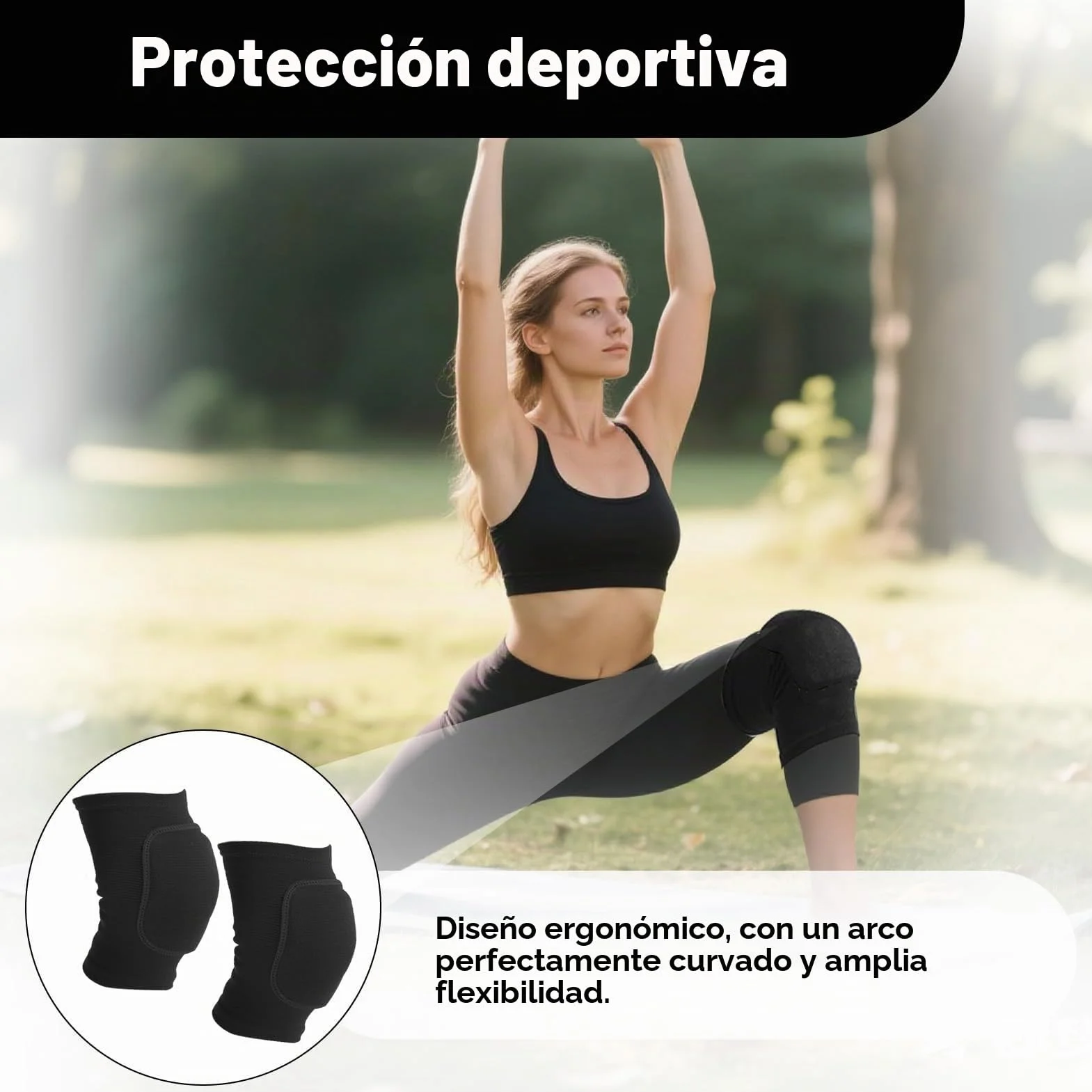Rodilleras niño futbol balonmano voleibol protectoras suaves talla S