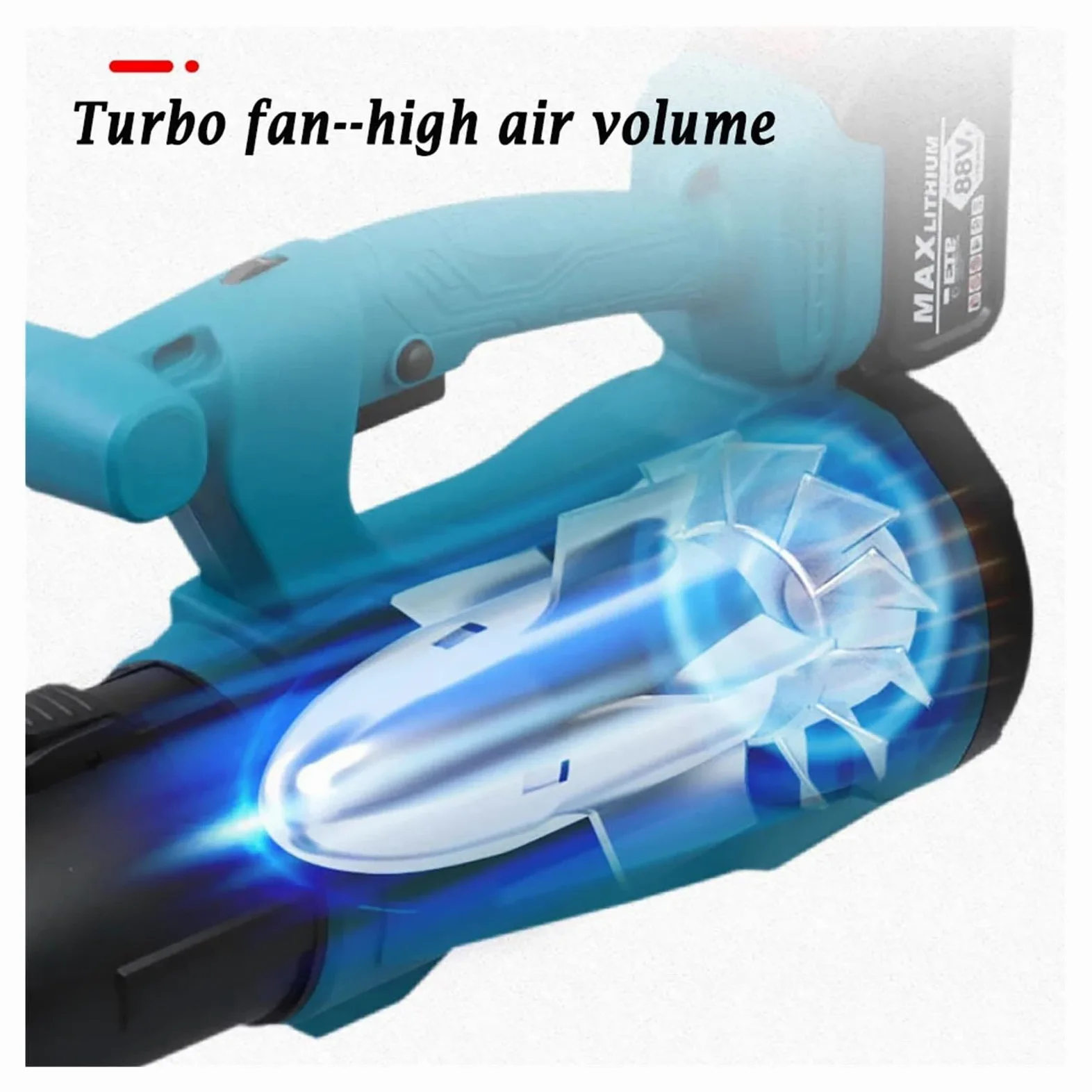 Aspirador Jardín Soplador De Aire Eléctrico 1000W, 3000r/min, 21V, Inalámbrico Polvo Y Nieve con Batería Litio Cargador For Limpieza Mangueras Mantenimiento Jardín Potente Esfuerzo(2 Battery Set)