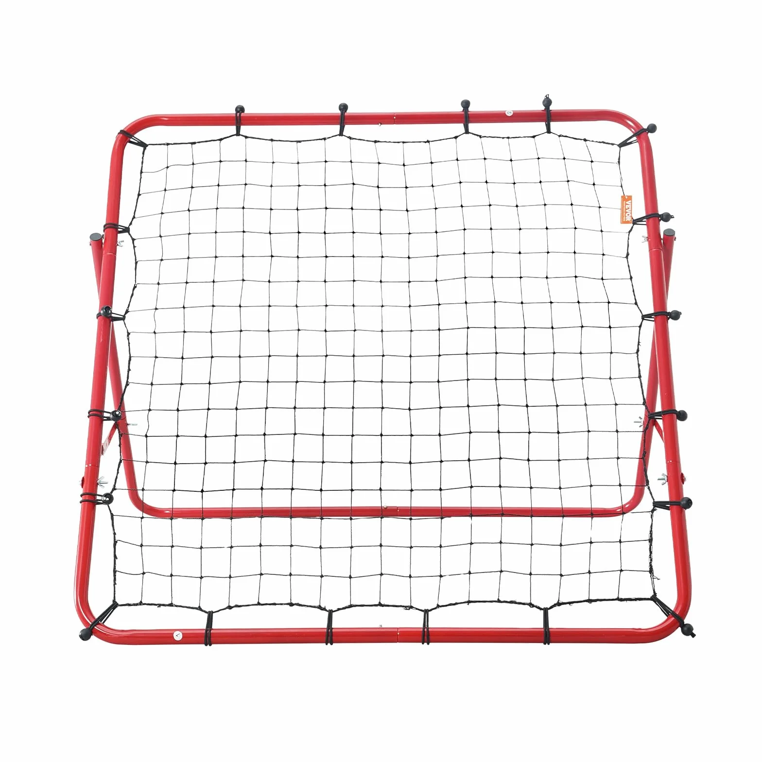 VEVOR Portería de Fútbol 1x1 m Red Reboteadora Portátil Ángulo Ajustable Tubo de Hierro Red de PE
