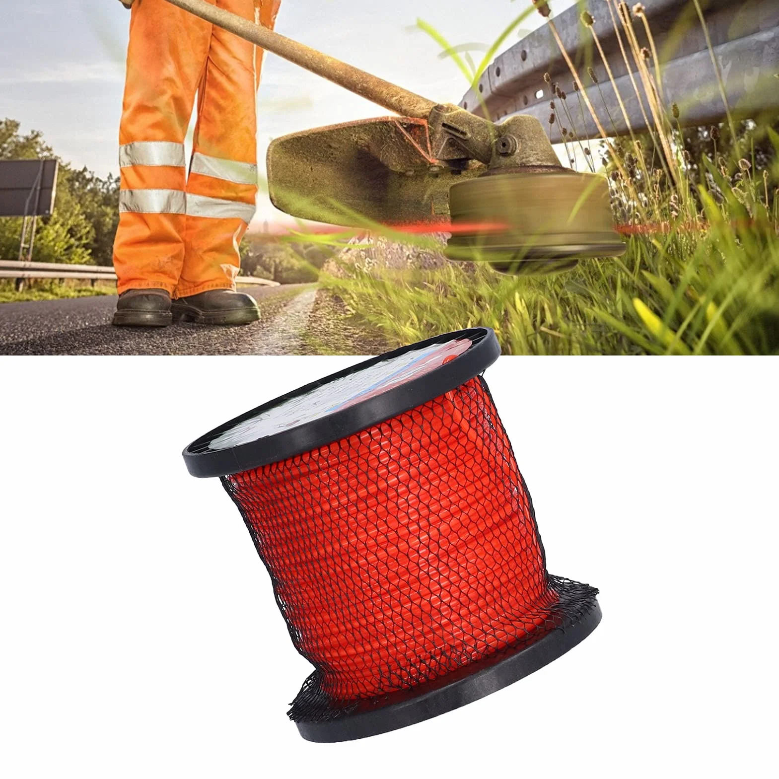 plplaaoo Hilo Wacker De Malas Hierbas De Alta Resistencia De 2,7mm. Hilo De Desbrozadora Redondo De Nailon De 1LB, Hilo De Desbrozadora Redondo De Alta Resistencia para Corte De Césped Y Jardín