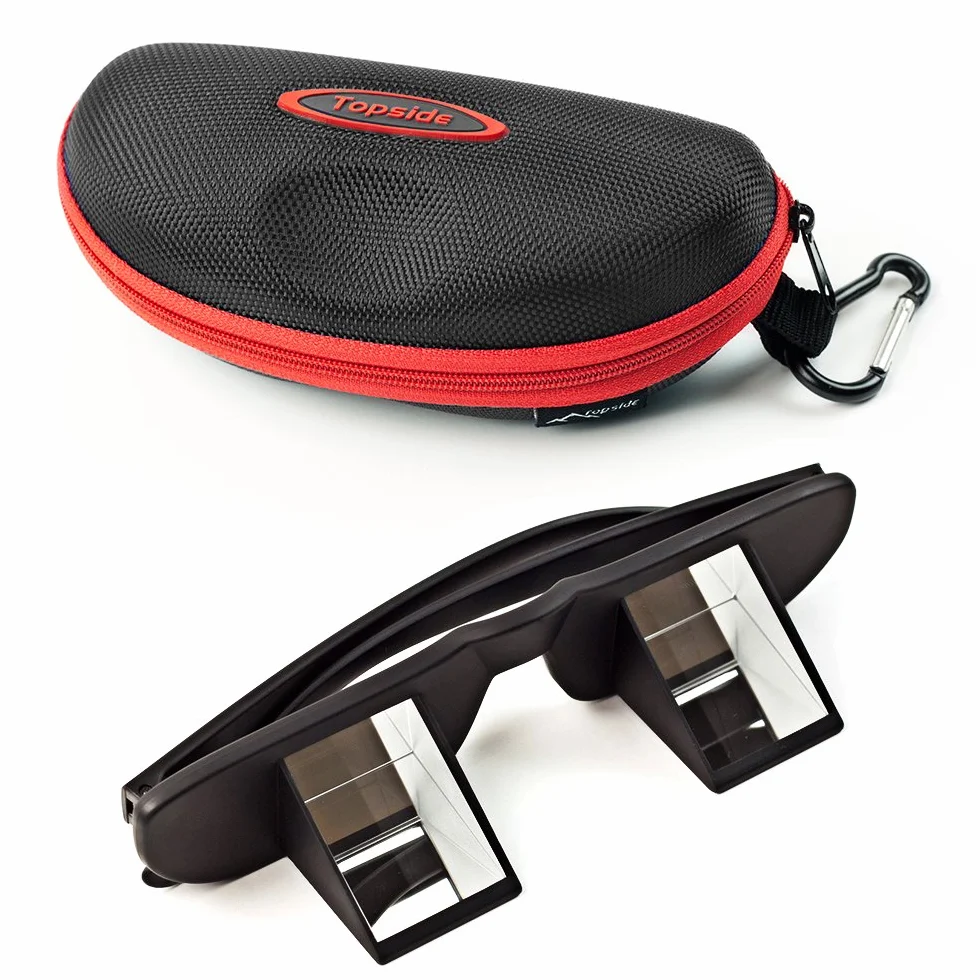 TOPSIDE Gafas de Escalada Prisma 90° Transparencia Total con Funda Protectora