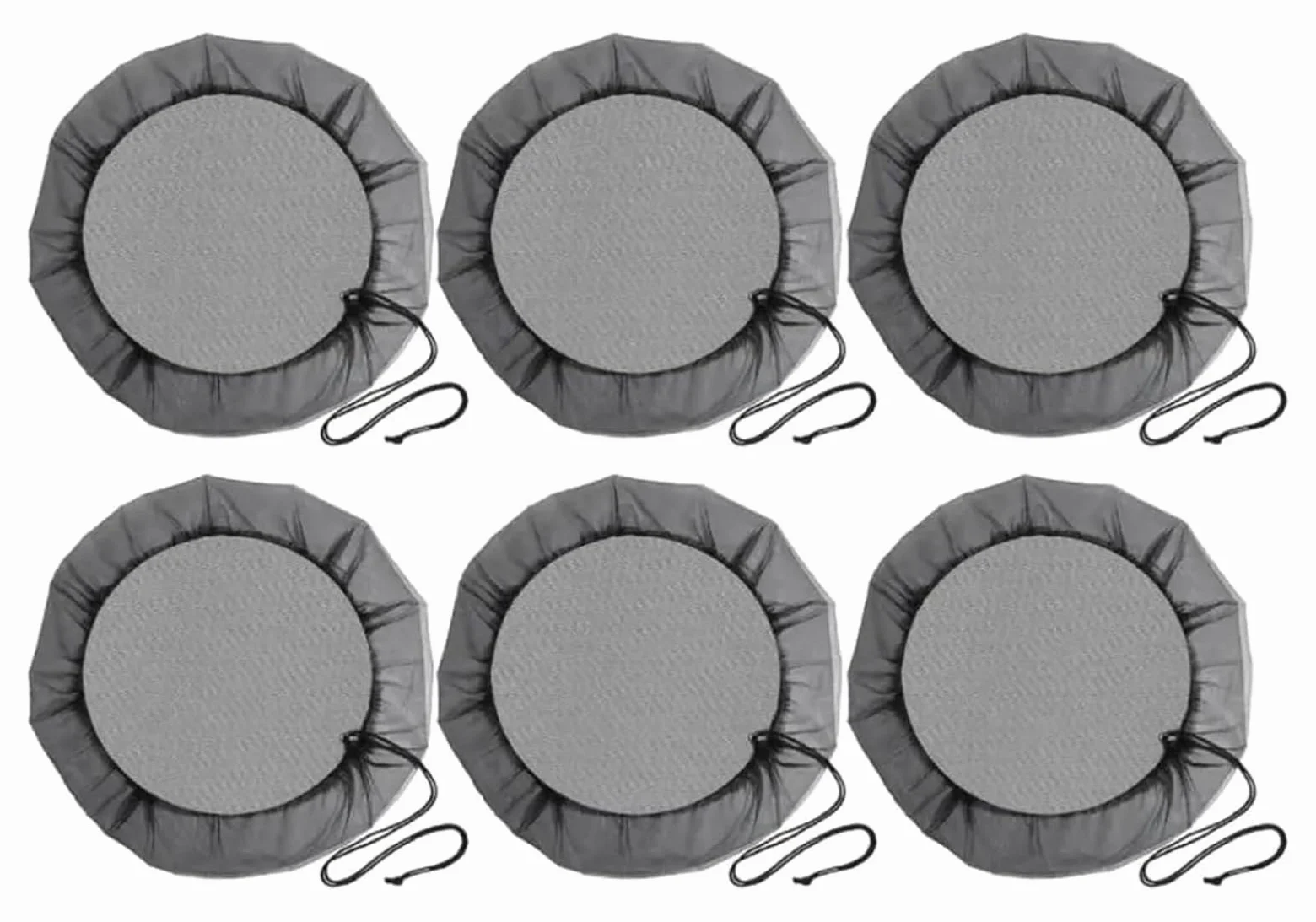 Cubierta para cisternas de Agua de Exterior, Cubierta de Red Barril Lluvia Malla poliéster Ajustable con Filtro cordón, 60-120 cm | 6pcs,120CM