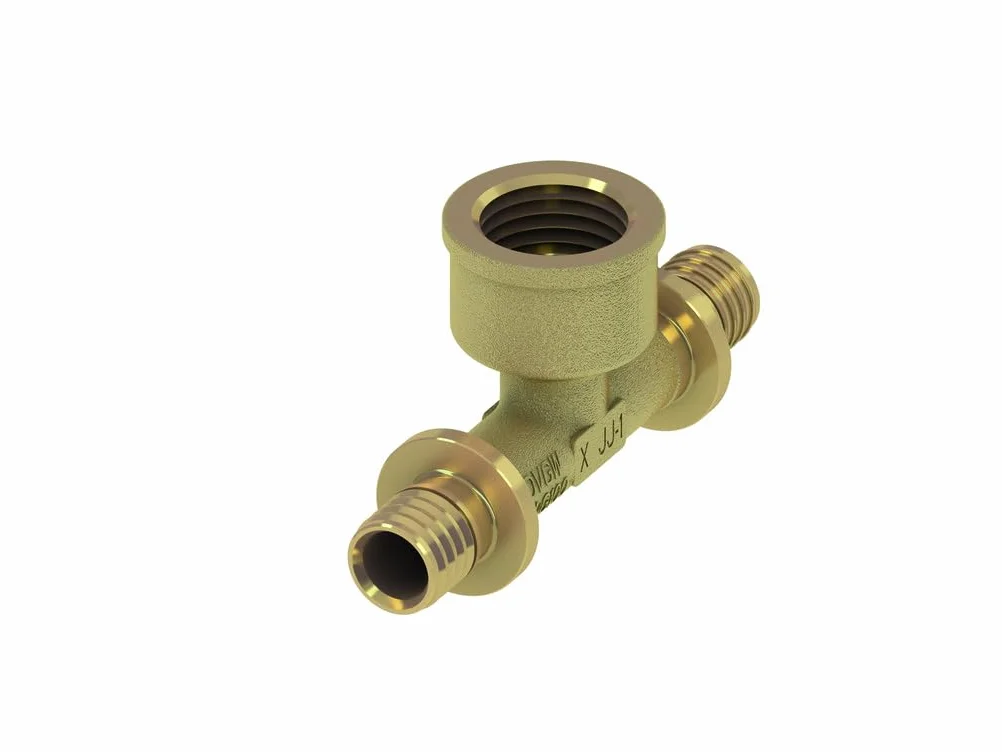 TECEflex Pieza en T IG, bronce al silicio, 7098, Versión: 50 x rosca hembra (RP) 1 1/4" x 50