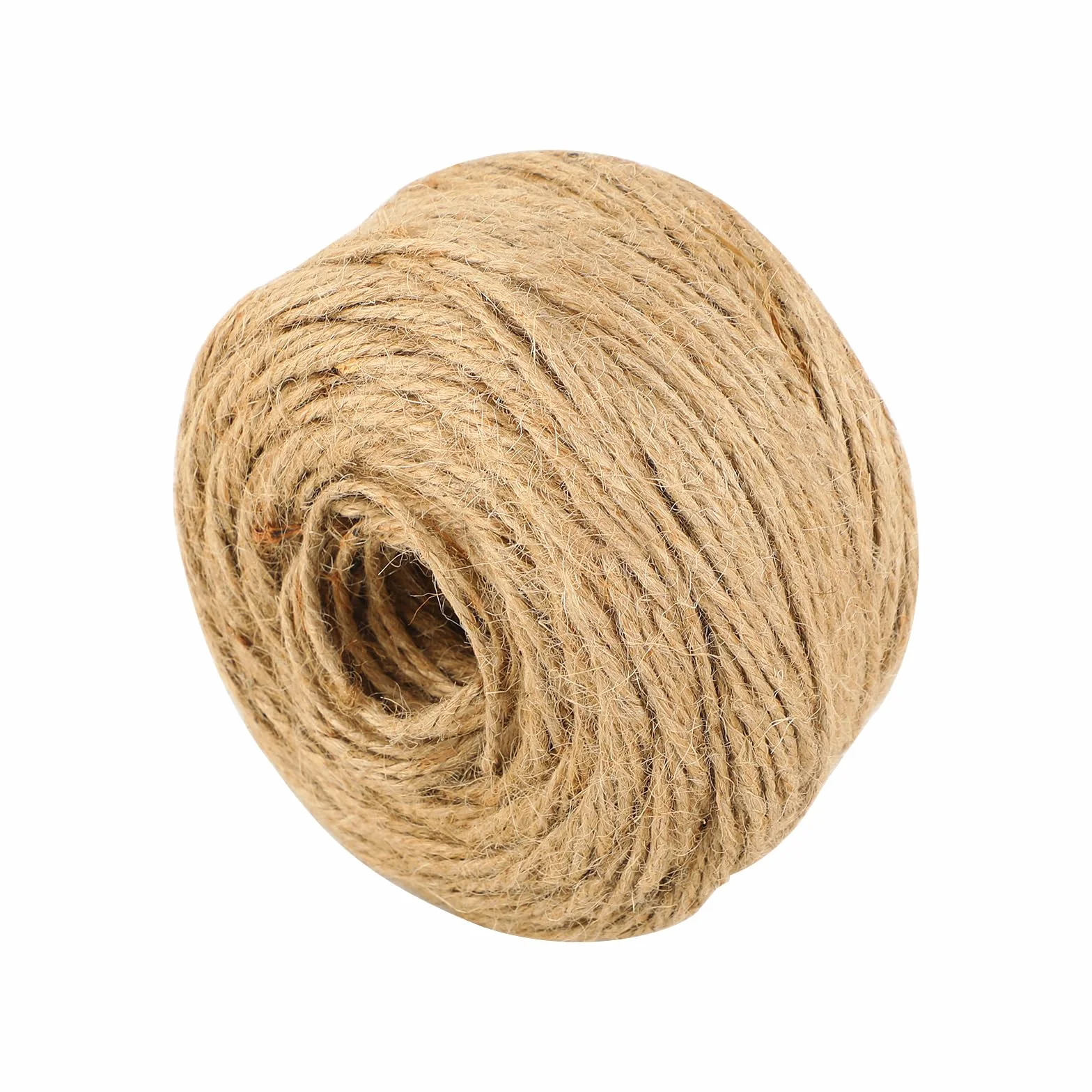 100 m Cuerda de Yute 3mm - Cuerda de Yute para Manualidades Rollo de Yute Natural Marrón Grueso Ideal para DIY Embalaje Decoración Floristería Jardinería