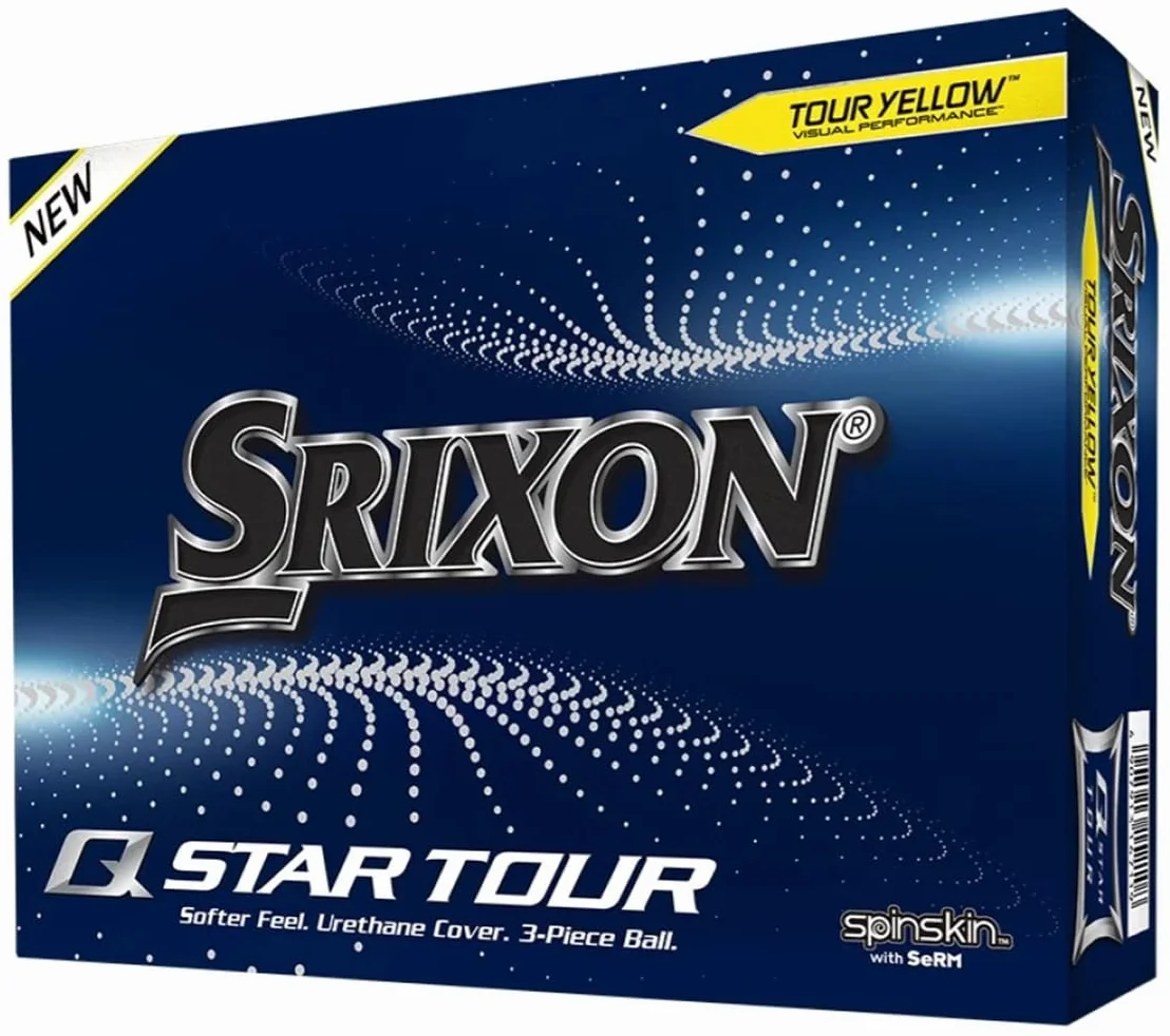 Srixon Q-Star Tour 4 Pelotas de Golf 3 Piezas Uretano