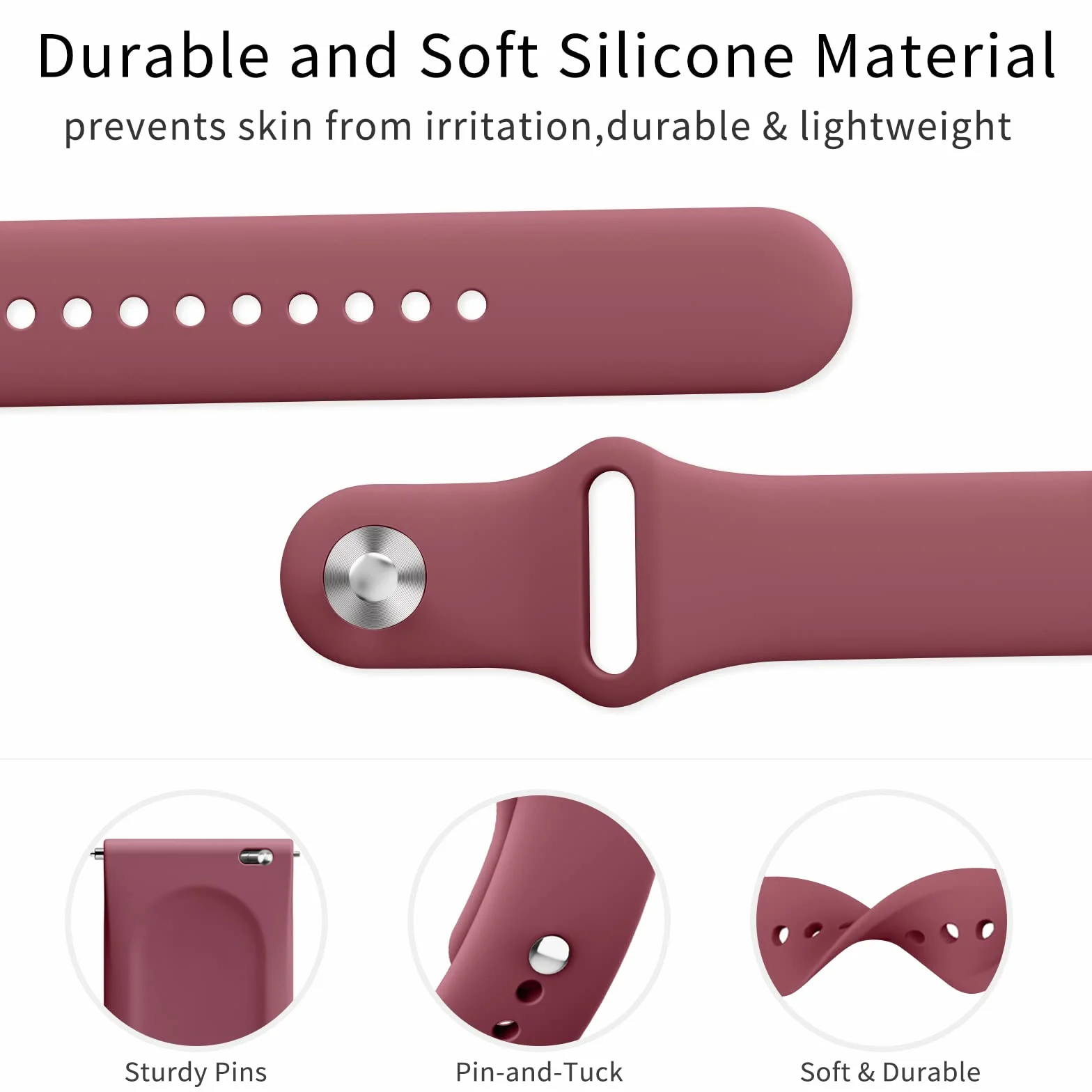 Correa para Fitbit Versa 2/Versa/Versa Lite, Pulsera de Repuesto Ajustable - 3 Piezas