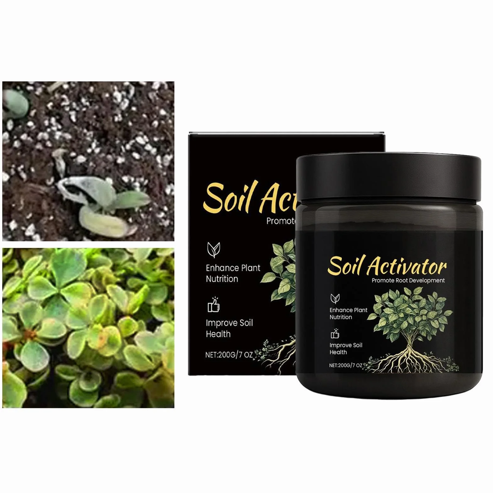 Activador De Suelo Para Plantas, Acondicionador De Suelo, Promueve El Crecimiento Las Raíces Para Jardín, Patios, Granjas, Patios Interiores, Balcones, Terrazas, Céspedes Y Jardines
