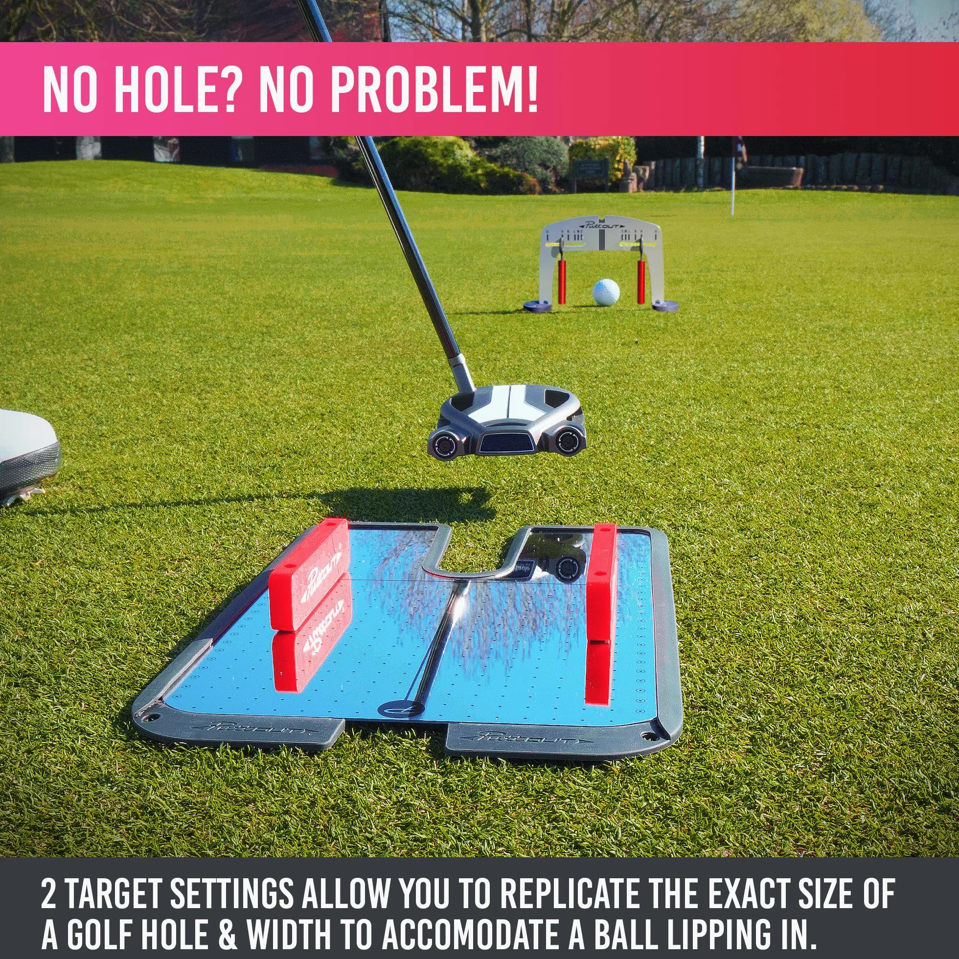 PuttOUT Espejo magnético con puerta ajustable