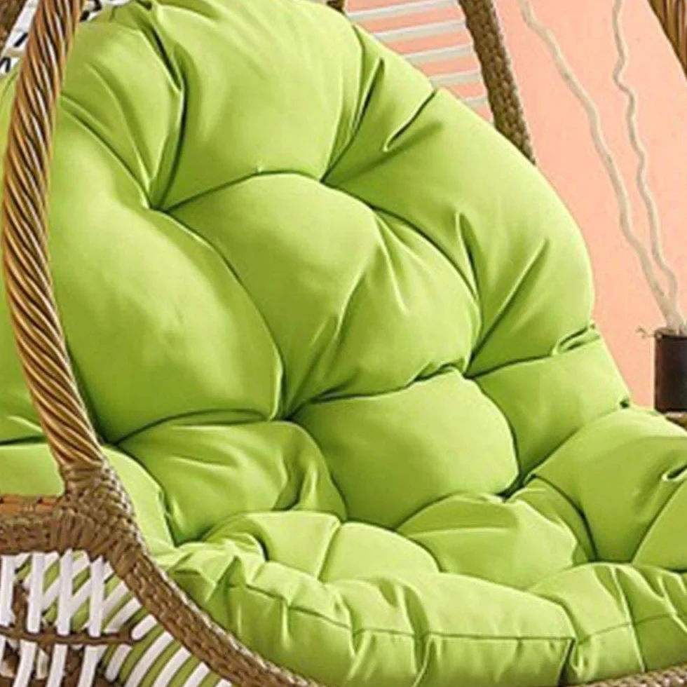 Hamaca colgante con forma de huevo, cojín para asiento columpio colgante, cojín para silla con columpio suave antideslizante para colgar la hamaca, 90 x 120 cm (sin sillón colgante)