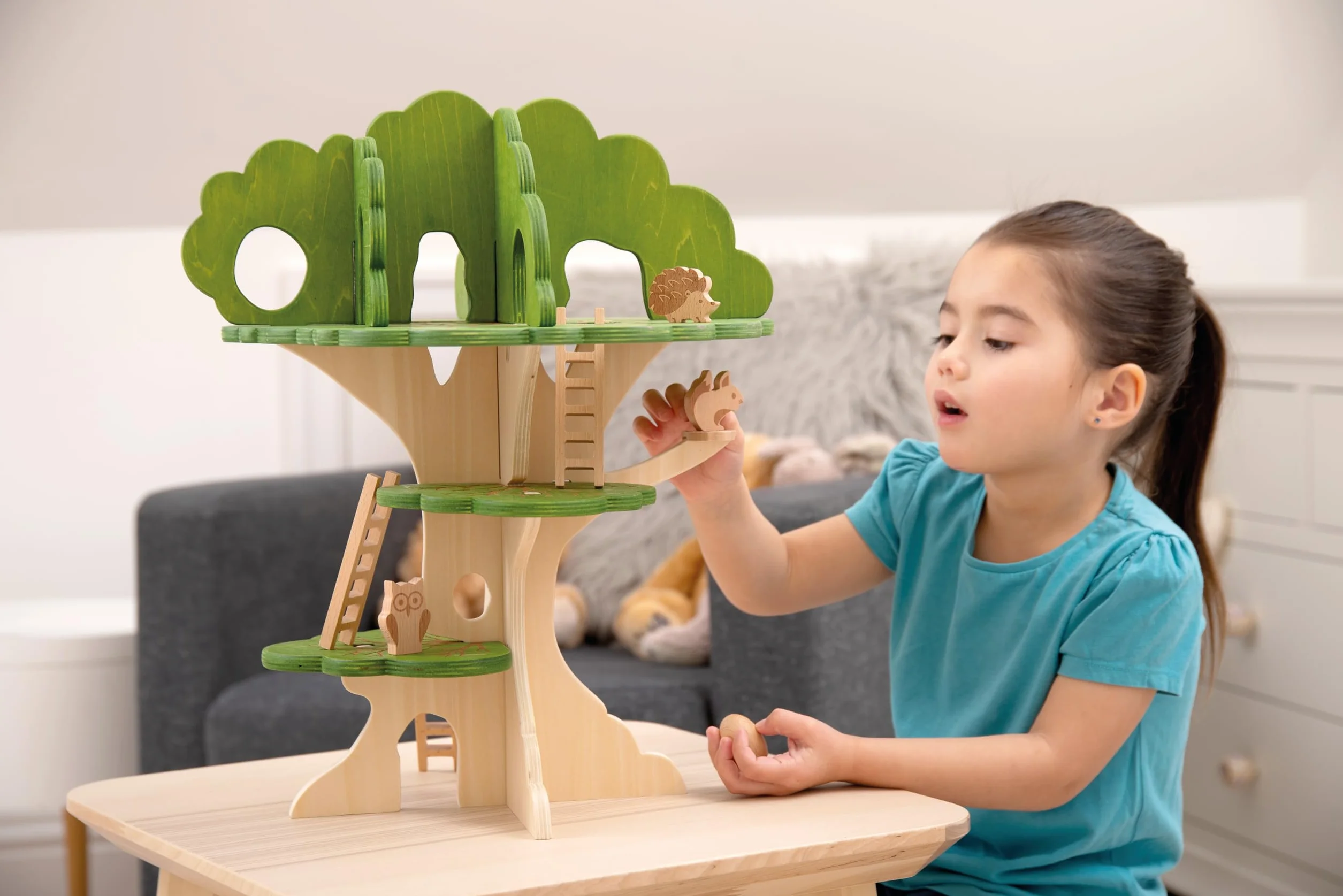 Tickit 74059 Woodland Trail Tree House – Wooden Treehouse – Playhouse – Small World Play