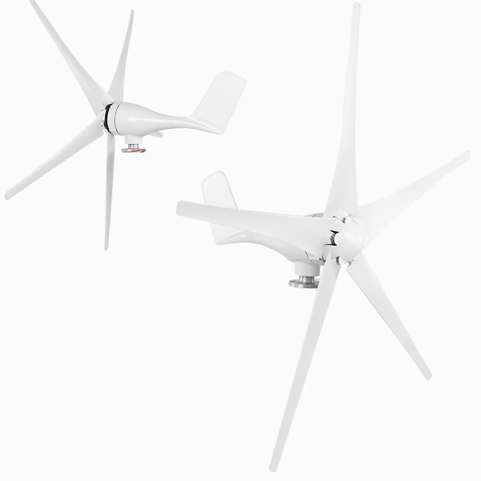 Turbinas Eólicas de 5 Palas, 800W, Pequeño Generador Eficiente de Molino de Viento para Barcos o Cabañas, Fibra de Nailon (24V)