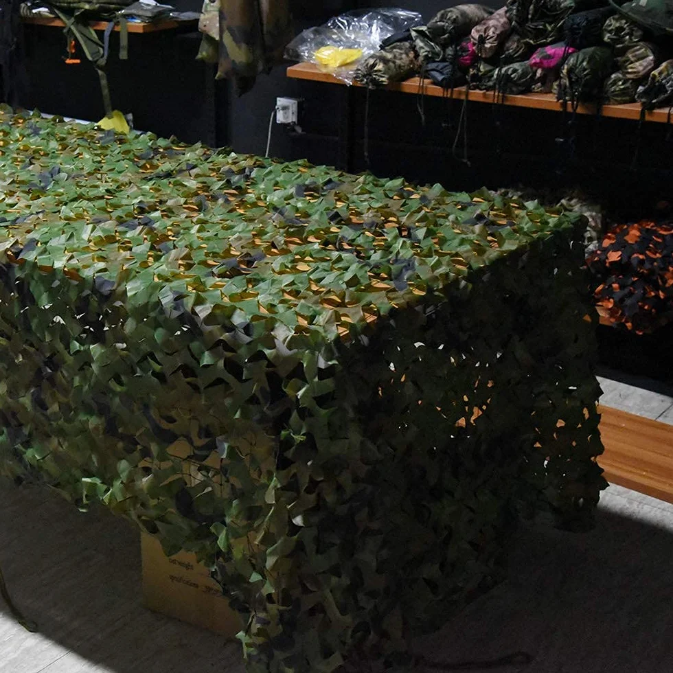 Malla Camuflaje Red Caza 150D Estor Parasol Decoración Valla