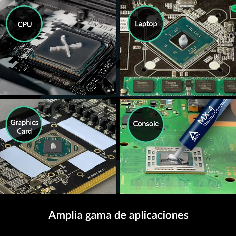ARCTIC MX-4 (8 g) - Pasta Térmica para CPU, GPU, PC, PS4, Xbox, Alta Conductividad Térmica