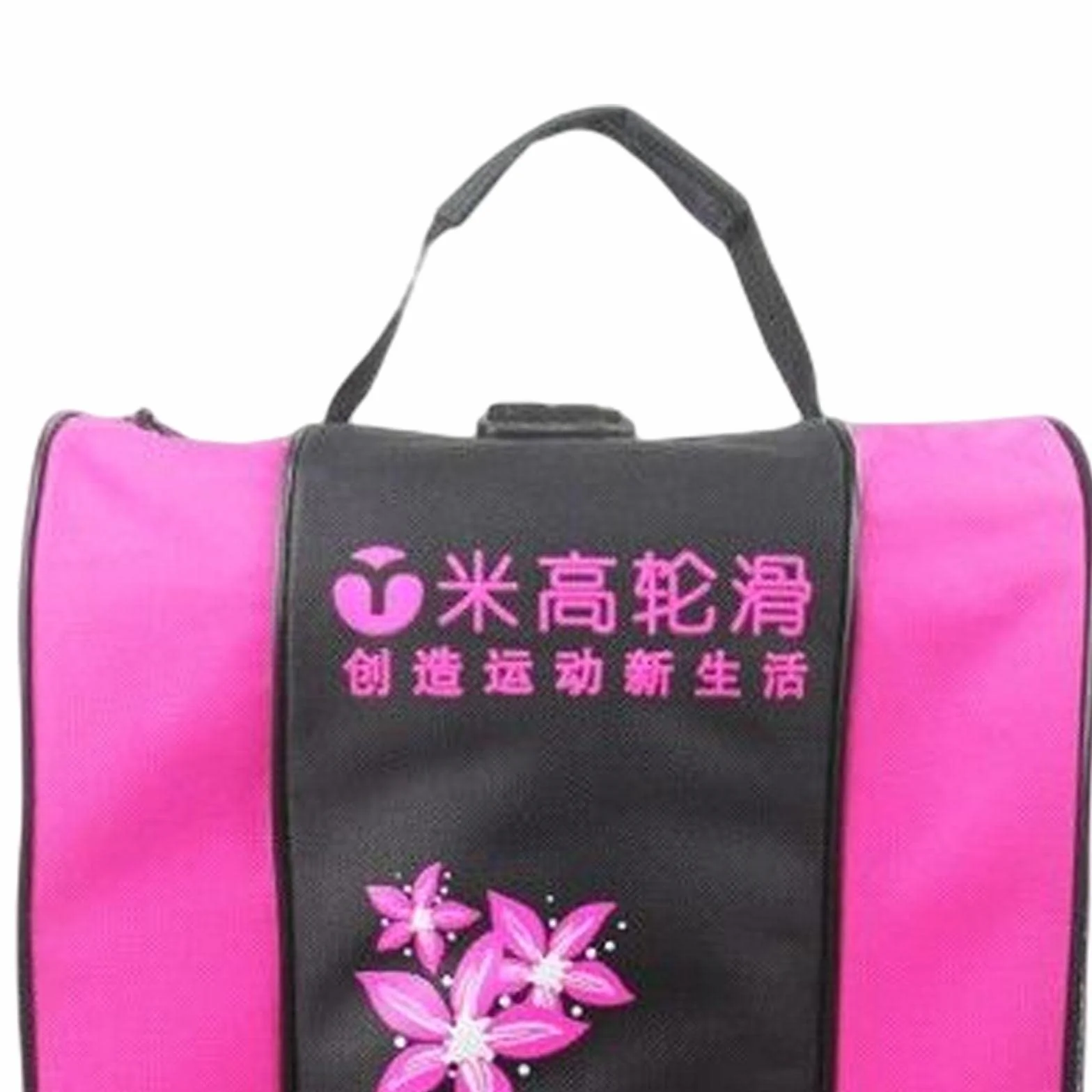 Bolsa para patines de ruedas rosa portátil